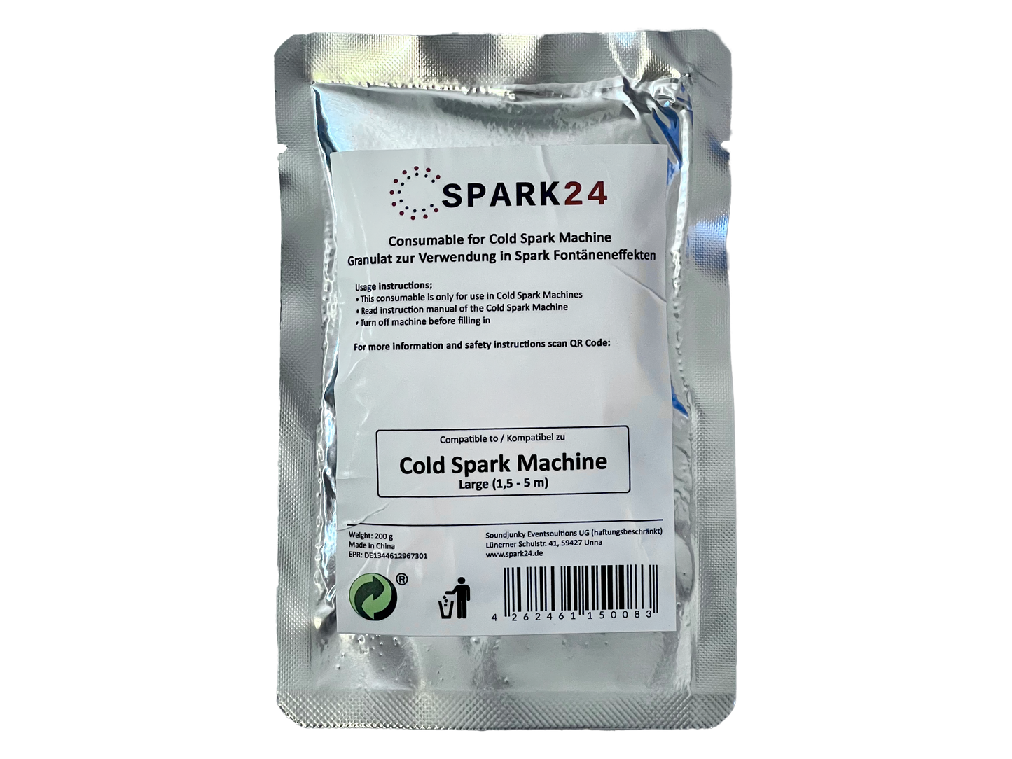 Spark Granulés étincelles froides pour machine Cold Spark