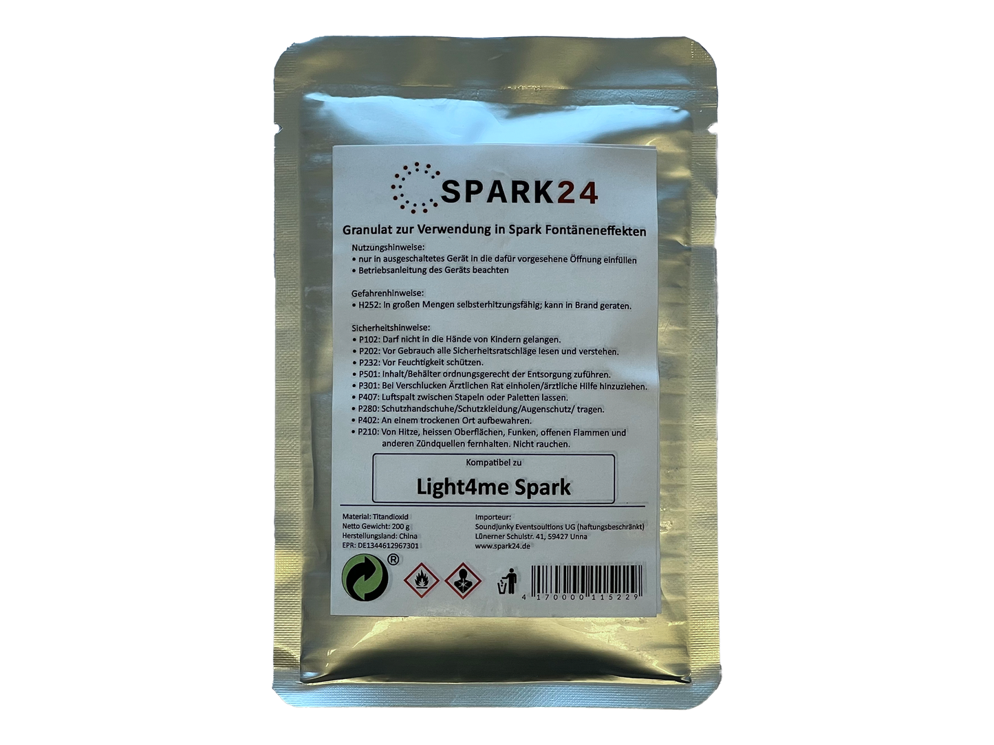 Granulat kompatibel zu LIGHT4ME Spark V1 V2