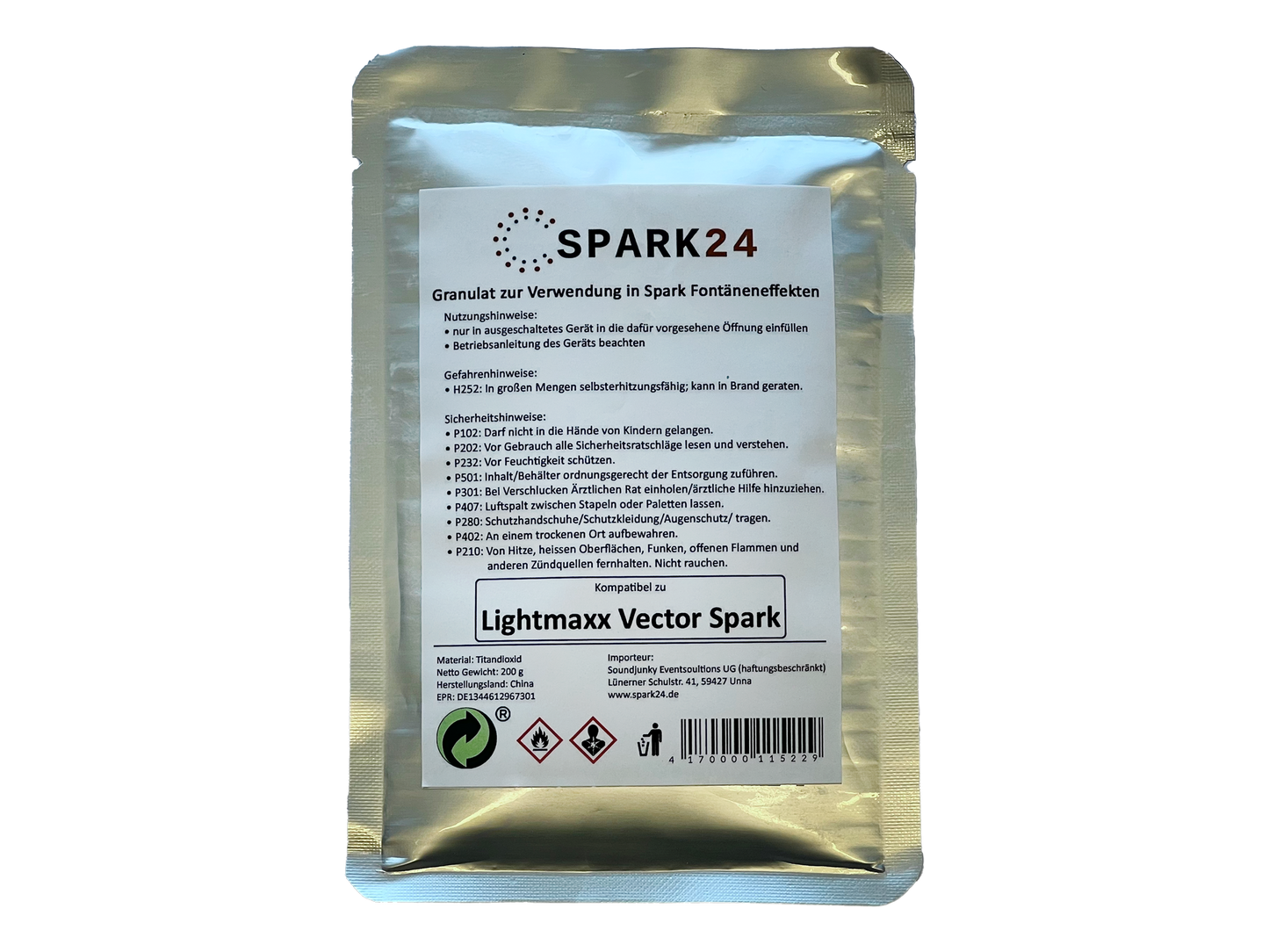 Granules compatible with Lightmaxx VECTOR Spark Up!